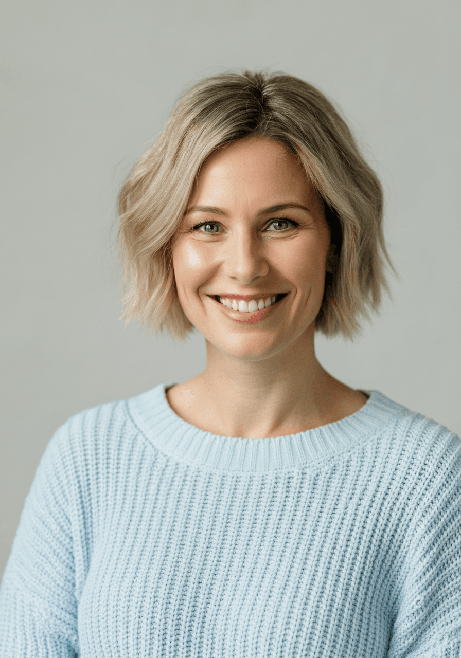 Portrait image of recently hired tech professional